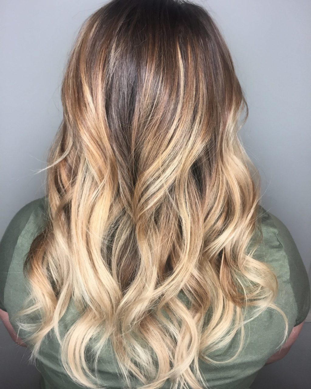 Womens Hair Ombre Smudged Root Beachy Waves Summer Blonde Hair